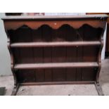 Two Welsh dresser plate racks Please note this lot is located offsite and needs to be collected from