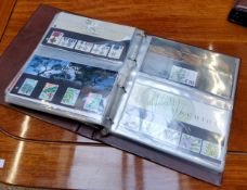 Philately - a Royal Mail Stamp collector's album of mint presentation packs including £10 Royal Mail