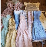 Mid 20th century smock dresses;  etc