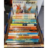 Annuals - Rupert Annual 1964;  another, 1969;  others, Thunderbirds;  Batman;  Superman;  Whizzer