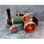 A Mamod live steam traction engine, unboxed