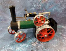 A Mamod live steam traction engine, unboxed