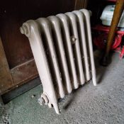 A Victorian cast iron radiator