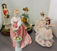 A Royal Doulton figure, Alexandra, HN3292, boxed;   Regency Fine Art figure, Dancing, 577/2000;