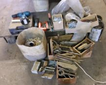 Carpentry Tools – socket sets, screws, drills, etc Please note this lot is located offsite and needs