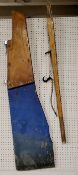 Nautical Salvage - a substantial boat rudder wall hanging