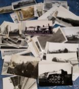 Photographs - black and white, Steam Engines, various
