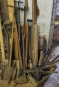 Garden Tools and other Tools – shears, scythes, spades, axes, takes, etc Please note this lot is