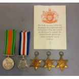 World War II - War and Defence Medals, The Africa Star, The 1939 - 1945 Star, The France and Germany