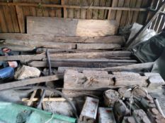Mahogany and other wood planks Pease note this lot is located offsite and needs to be collected from