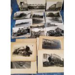 Photographs - black and white images, Steam Engines, various