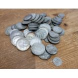 Numismatics - Great Britain (post 1921- pre 47') half crowns, florin, threepenny bits, etc qty (645g