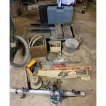 Tools – a bench clamp;  a work bench;  circular saws;  level;   tool boxes;  etc Please note this