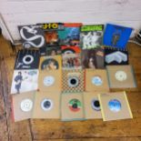 Vinyl 7" singles including UFO, Shoot Shoot limited edition clear; Scorpions Is there Anybody There?