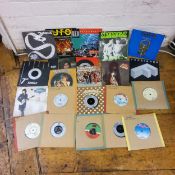Vinyl 7" singles including UFO, Shoot Shoot limited edition clear; Scorpions Is there Anybody There?