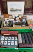 Books - Winchester Railway Wonders of the World;  Wills Cigarette Cards with John Players Flags