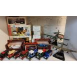 A Joal Compact JCB 525-58, boxed;  another, JCB 525-58, boxed;   a Manitou digger, boxed;  Models of