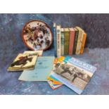 A Danbury Mint collectors plate, Red Rum, Three Times Grand National Winner;  Equestrian books, Car,