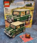 Lego Creator Mini Cooper set #10242, built complete with intructions & box