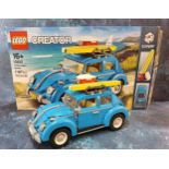 Lego Creator Expert 102520 Volkswagen Beetle, built appears complete, original box, bags &