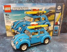 Lego Creator Expert 102520 Volkswagen Beetle, built appears complete, original box, bags &
