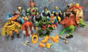 He-Man Masters of the Universe loose figures including He-Man Flying Fists inc. accessories & Mega