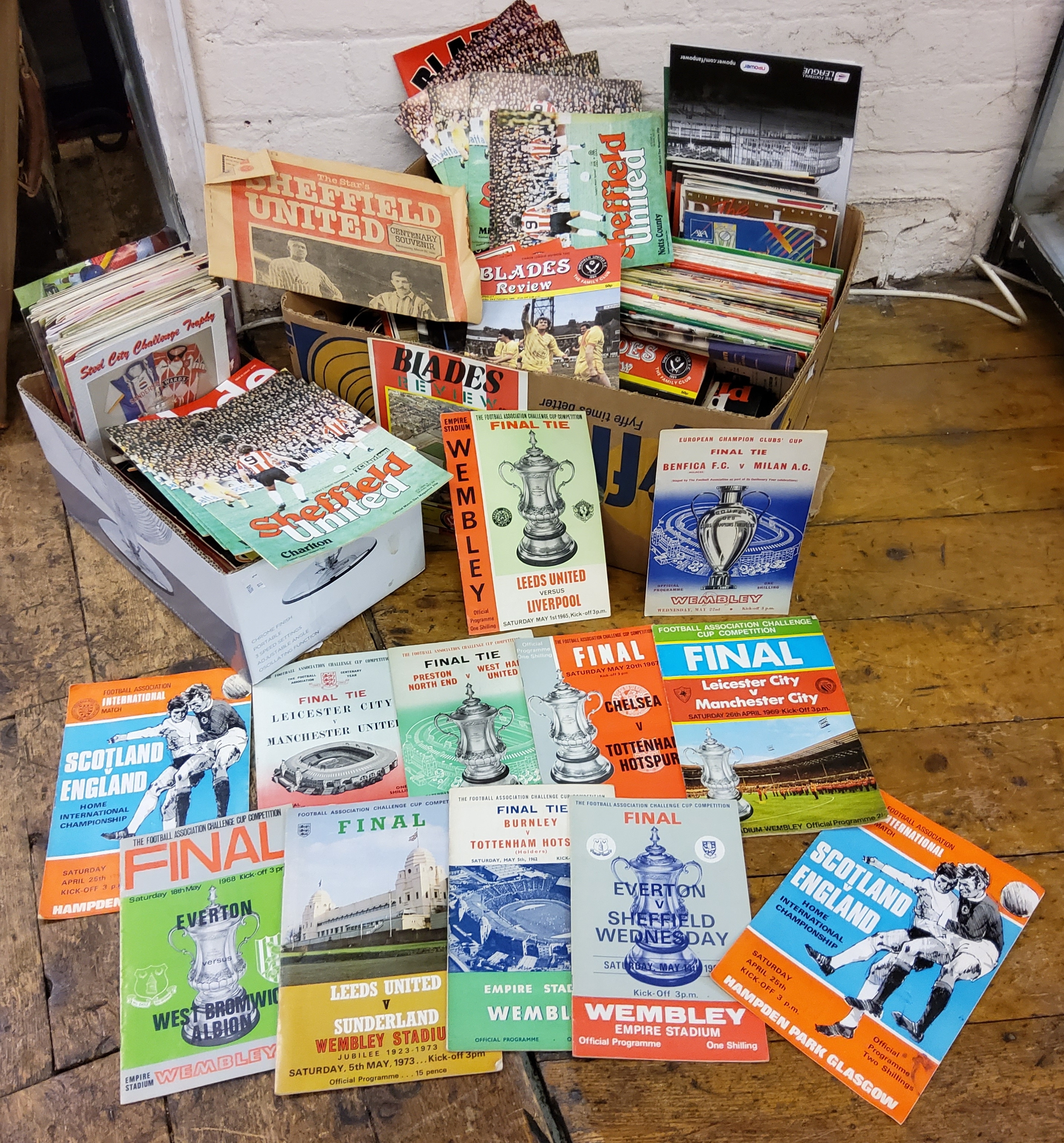 Football Programmes  - mostly Sheffield United Football Programmes, late 1960's s to present;