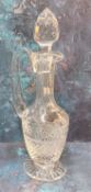 A fine Stuart Crystal Beaconsfield pattern claret jug with stopper