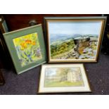 Kate Tetley (20th century, Sheffield Artist) Accross the Dales  signed, dated 05, oil on canvas,