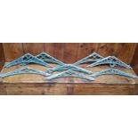 Salvage - a set of eight Richardson & Co iron conservatory or greenhouse brackets