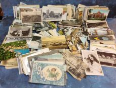 Postcards - a large collection of Edwardian and early 20th century examples, including many comical,