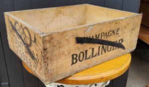 Salvage & Advertisement - Bollinger champagne crate, 1941.