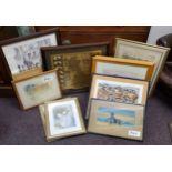 Pictures and Prints - After Joannes Janson, Map of British Isles, in gilt, framed;  M Conlon