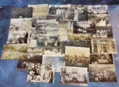 Postcards & Social History - a collection of RP postcards and mostly group photography including The