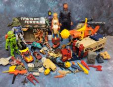 Various action figures -Transformers includikng Optimus Prime and others c.1990s; Kenner