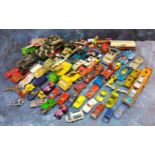 Die-cast vehicles including Matchbox, Corgi, Tonka (playworn); various Tetley collectibles including