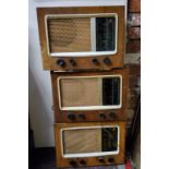 A Pye radiogram;  others (3)