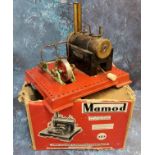 A Mamod twin cylinder super heated steam engine, S.E.3, boxed;