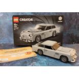 A Lego Creator Expert set, James Bond Aston Martin DB5, built complete with instruction manuals &