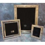 A silver mounted photograph frame, embossed in relief decoration, approx 32 x 17.5cms, Ron Carr,