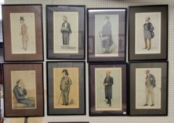 Vanity Fair - After Ape, Carlo Pellegrini (1839-1899)  four caricatures, Order, Order, Active,