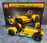 A Lego Caterham Seven 620R set #21307, built, includes instructions & box