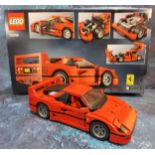 Lego Creator Expert Ferrari F40 #10248, built complete with instructions & box