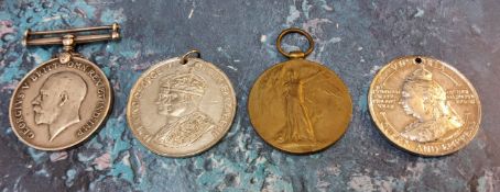 Militaria - World War I medals, a set of two British War medal 1914 - 1918 and Victory medal awarded