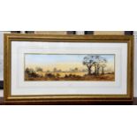 Digby Page (Derby Artist Bn1945) This England signed, titled, watercolour, 18cm x 60cm