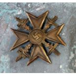 Spanish Civil War - a reenactment WWII Second World War Third Reich Nazi German Condor Legion bronze