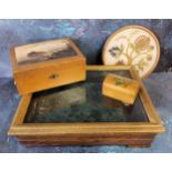 Advertising - Chadwick's Sewing Cotton - an early 20th century treen sewing box, fitted interior,