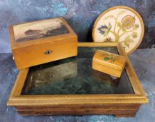 Advertising - Chadwick's Sewing Cotton - an early 20th century treen sewing box, fitted interior,