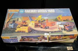 Matchbox a boxed Playset (Playset PS-4) "Railway Goods Yard" which comes with track and