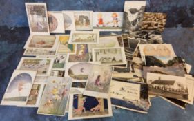 Postcards & Ephemera - various Margaret W Tarrant Fairy Secrets series examples, Schumann's